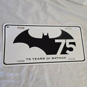 Share 75 Years of Batman Black/White License Plate 6'' x 12''